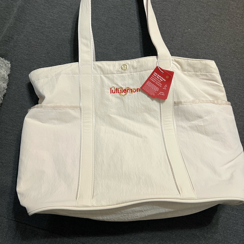 Lululemon Athletica White Tote Bag